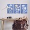 Stupell Industries Varied Cerulean Botanicals 3pc Wall Plaque Art Set Design by Petal Prints Design